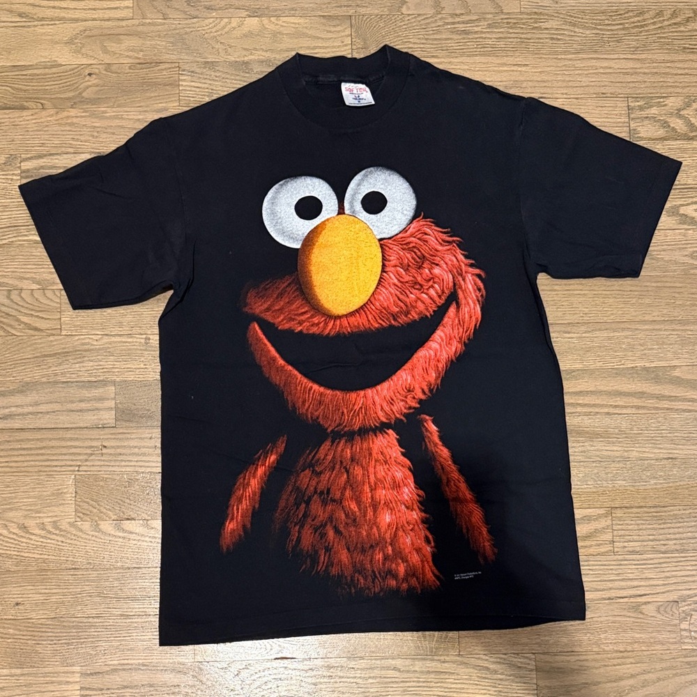 Vintage Black Elmo T-Shirt
